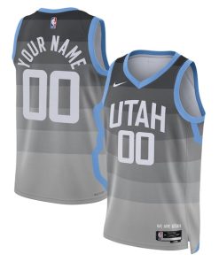 Utah Jazz Nike Unisex 2025/26 City Edition Swingman Custom Jersey - Gray