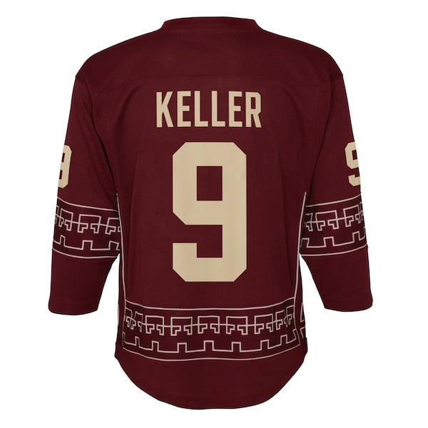 Clayton Keller Arizona Coyotes Youth Alternate 2022/23 Replica Player Jersey - Garnet - Image 3