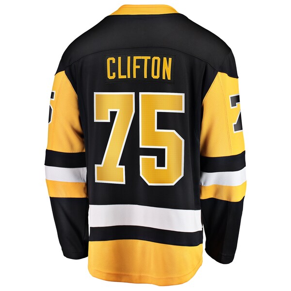 Connor Clifton Pittsburgh Penguins Home Breakaway Jersey - Black - Image 3