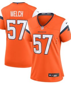 Alternative view of Kristian Welch Denver Broncos Nike Women's Team Game Jersey -  Orange