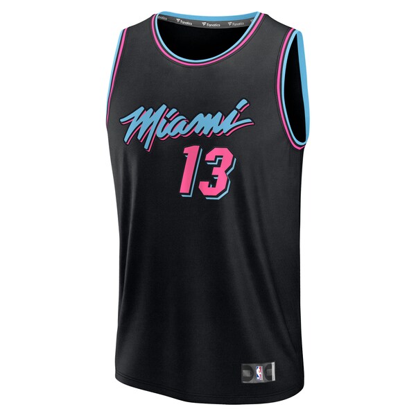 Bam Adebayo Miami Heat 2025/26 City Edition Fast Break Jersey - Black - Image 2