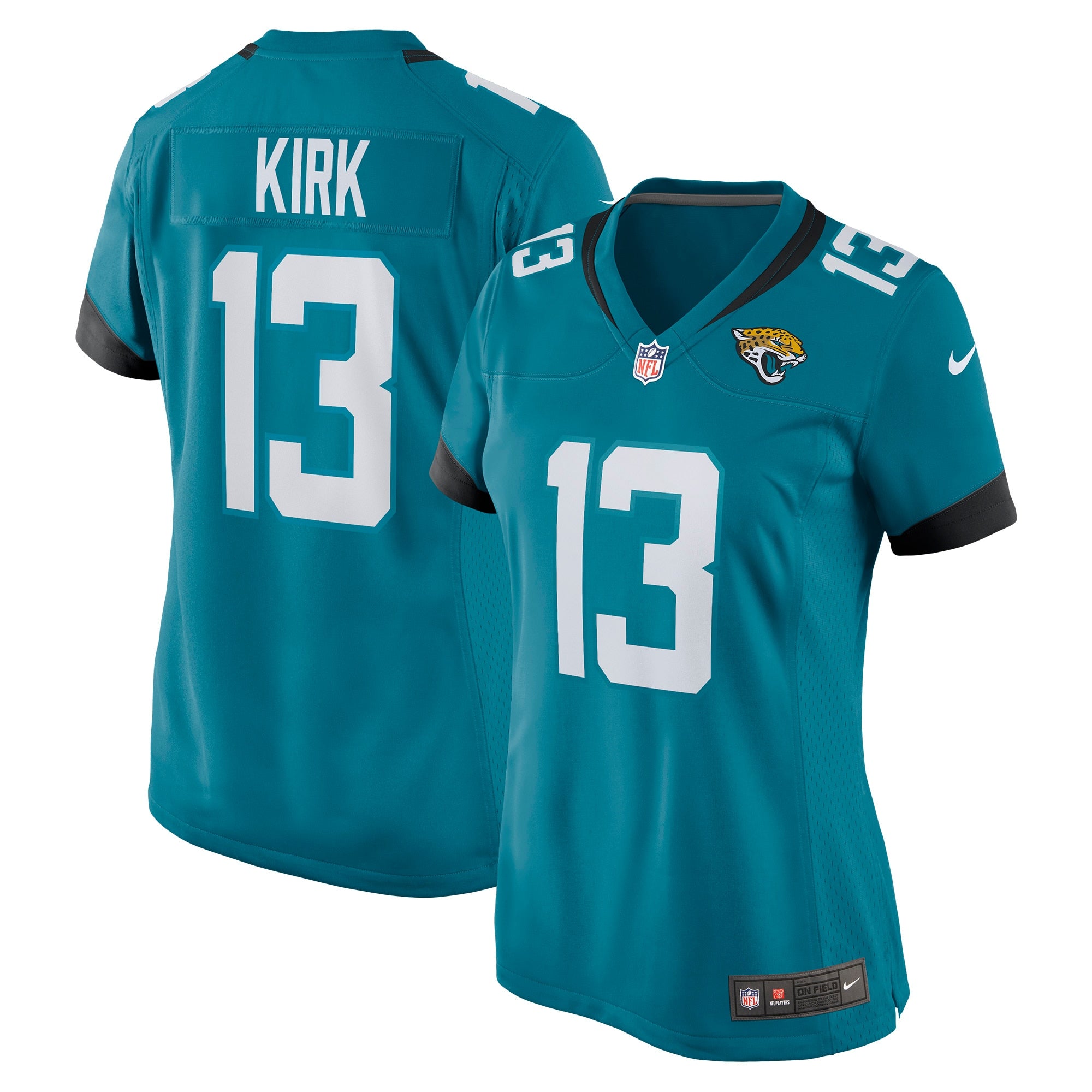 Christian Kirk Jacksonville Jaguars Nike Women's Alternate Game Jersey - Black/Teal - Image 5