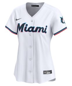 Alternative view of Miami Marlins Nike Women's #1 Mom Home Limited Jersey - White