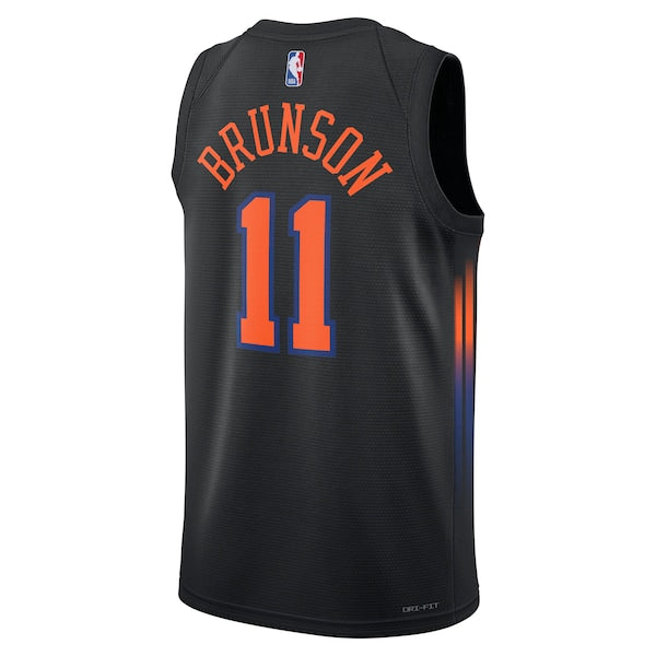 Jalen Brunson New York Knicks Jordan Brand Unisex Swingman Jersey - Statement Edition - Black - Image 3