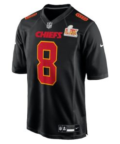 Alternative view of DeAndre Hopkins Kansas City Chiefs Nike Super Bowl LIX Fashion Game Jersey - Carbon Black