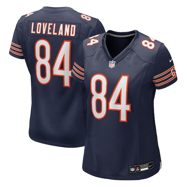 Women's Chicago Bears Colston Loveland Nike Navy Team Game Jersey