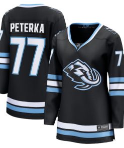 JJ Peterka Utah Mammoth  Women's Home Breakaway Jersey - Black