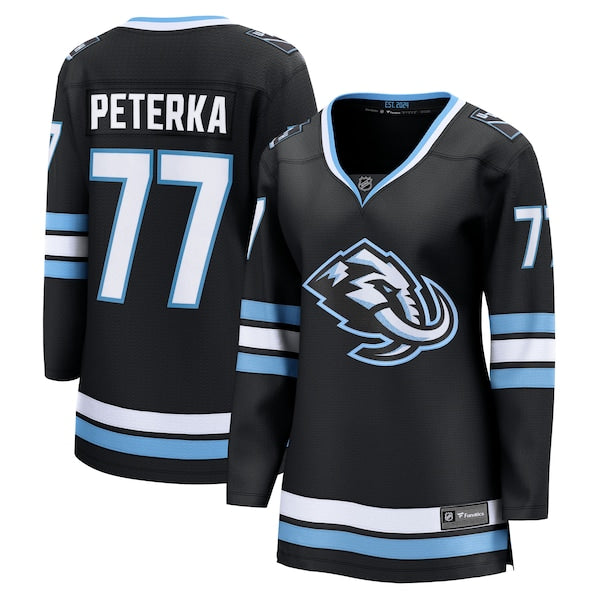 JJ Peterka Utah Mammoth Women's Home Breakaway Jersey - Black