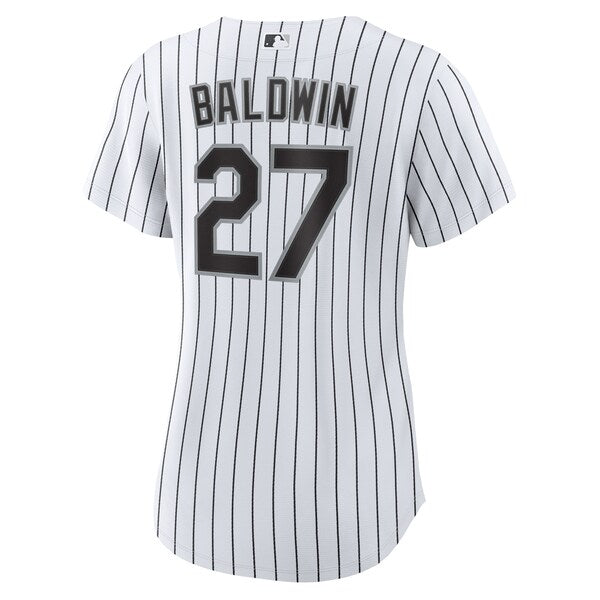 Brooks Baldwin Chicago White Sox Nike Women's Home Replica Jersey - White - Image 3