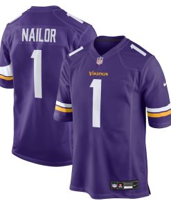 Jalen Nailor Minnesota Vikings Nike Team Game Jersey -  Purple