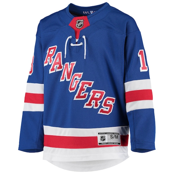 Alexis Lafreniere New York Rangers Youth Home Premier Player Jersey - Blue - Image 2