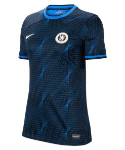 Alternative view of Chelsea Nike Women's 2023/24 Away Stadium Replica Jersey - Navy