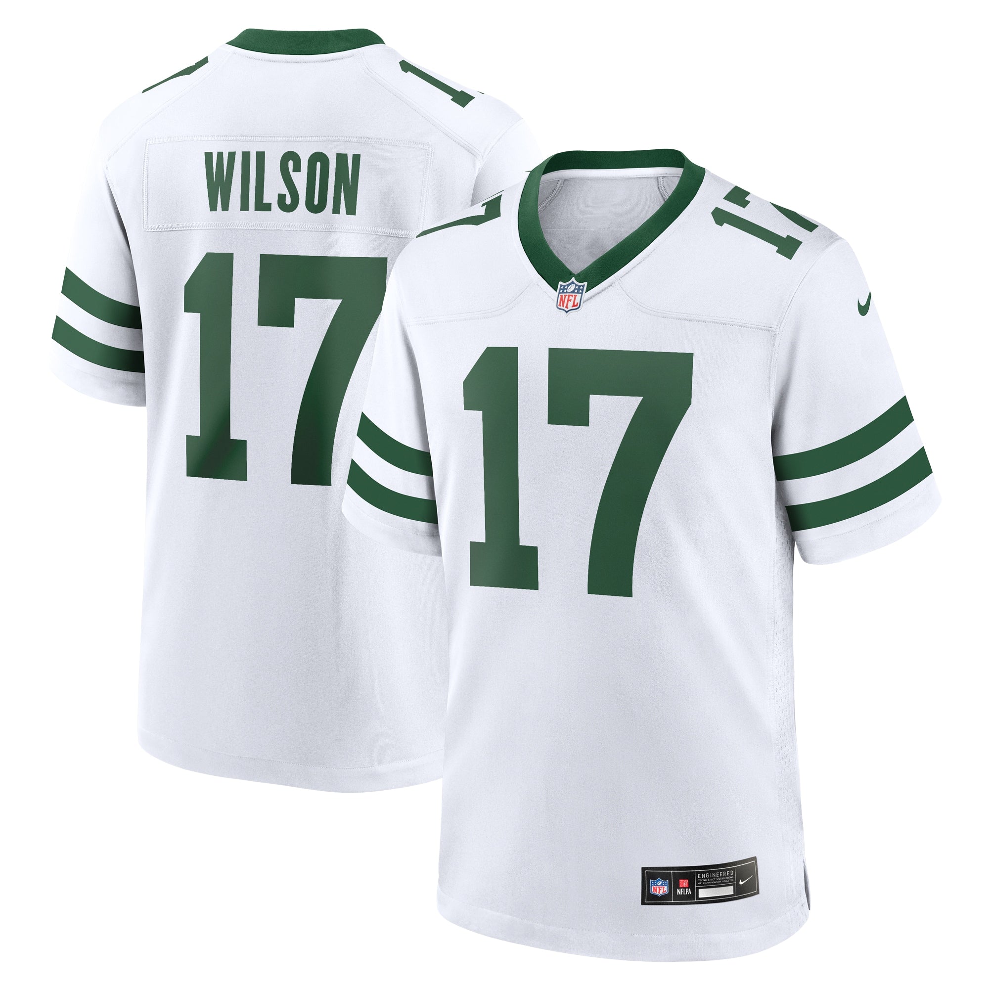 Garrett Wilson New York Jets Nike Player Game Jersey - Green/White - Image 6