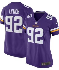 James Lynch Minnesota Vikings Nike Women's Game Player Jersey - Purple