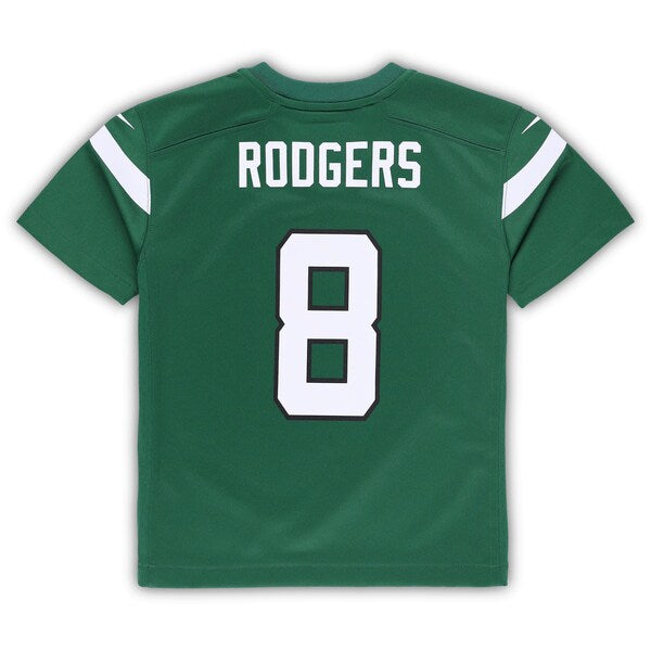 Aaron Rodgers New York Jets Nike Preschool Game Jersey - Gotham Green/White - Image 4