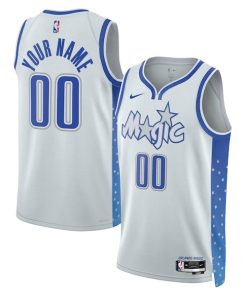 Orlando Magic Nike Unisex 2025/26 City Edition Swingman Custom Jersey - Silver