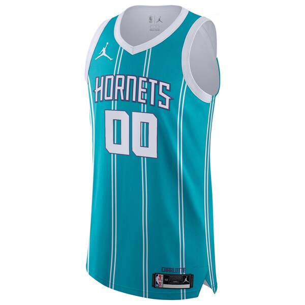 Charlotte Hornets Jordan Brand 2020/21 Authentic Custom Jersey Teal - Icon Edition - Image 2