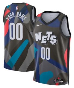Brooklyn Nets Nike Unisex 2023/24 Custom Swingman Jersey - Black - City Edition