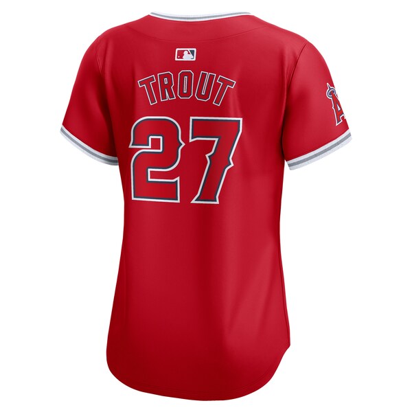 Mike Trout Los Angeles Angels Nike Women's Alternate Limited Player Jersey?ยจC Red - Image 3