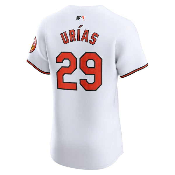 Ramon Urias Baltimore Orioles Nike Home Elite Player Jersey - White - Image 3