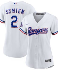 Marcus Semien Texas Rangers Nike Women's Home 2023 World Series Champions Replica Player Jersey - White