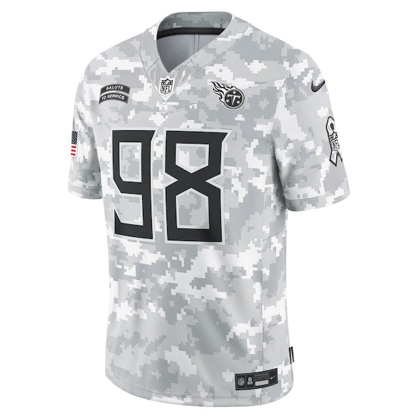 Jeffery Simmons Tennessee Titans Nike 2024 Salute to Service Limited Jersey - Arctic Camo - Image 2