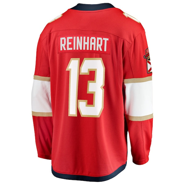 Sam Reinhart Florida Panthers 2025 Stanley Cup Final Home Breakaway Player Jersey - Red - Image 3