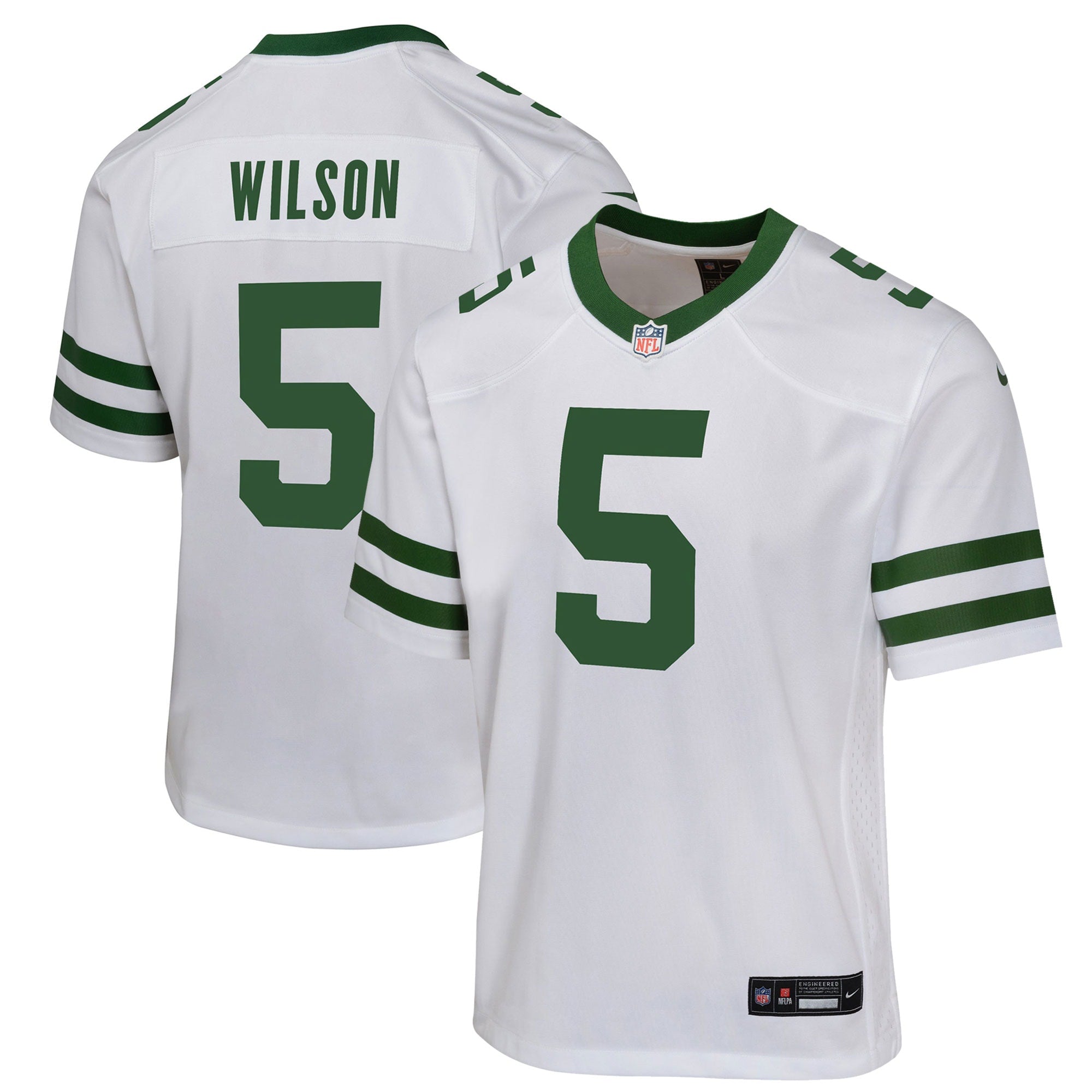 Garrett Wilson New York Jets Nike Youth Game Jersey - Legacy Green - Image 8