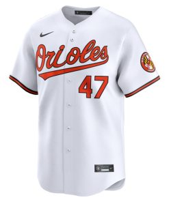 Alternative view of John Means Baltimore Orioles Nike Home Limited Player Jersey - White