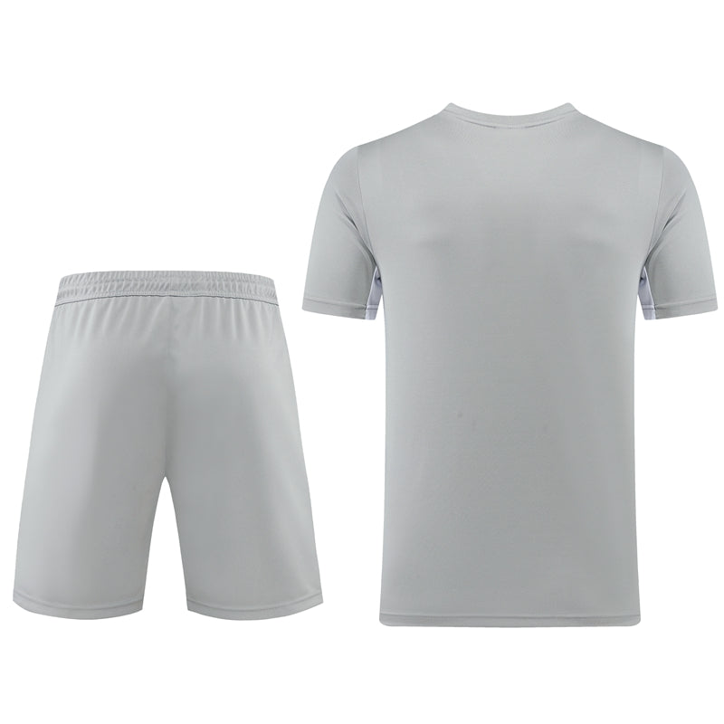 Nike Short Sleeve Training Jersey Set-ND01- Light Gray - Image 2