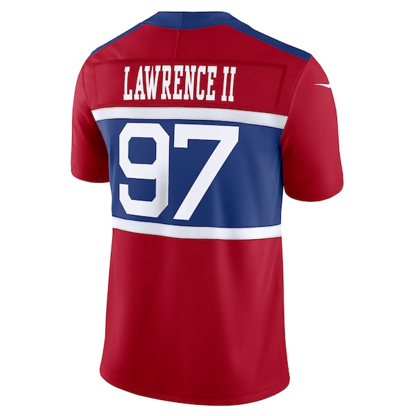 Dexter Lawrence II New York Giants Nike Alternate Vapor F.U.S.E. Limited Jersey - Century Red - Image 3
