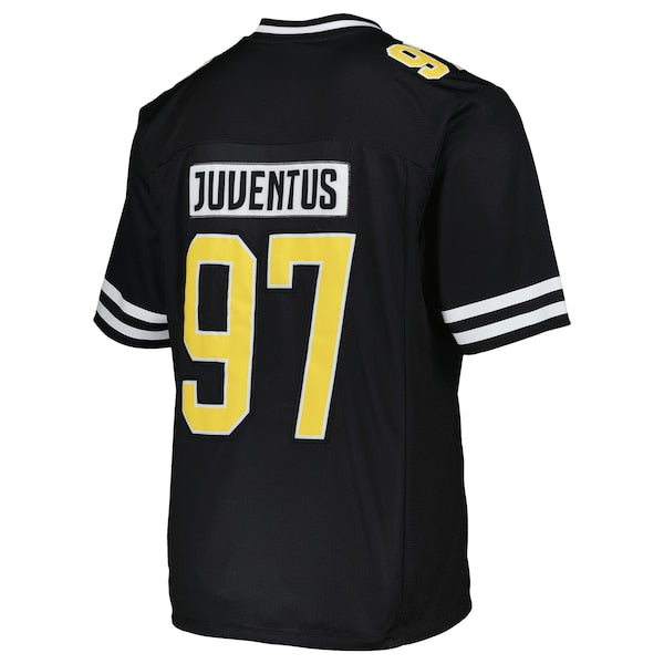 Juventus Collegiate American Football Foundation Fashion Jersey - Black - Image 3