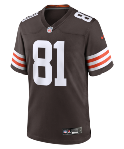 Alternative view of Luke Floriea Cleveland Browns Nike Team Game Jersey -  Brown