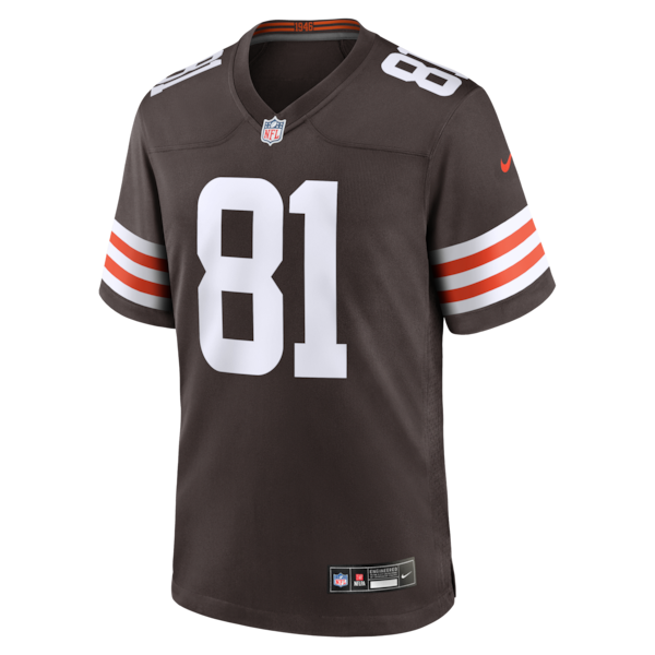 Luke Floriea Cleveland Browns Nike Team Game Jersey - Brown - Image 2