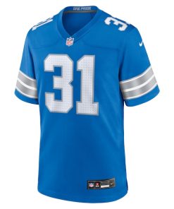 Alternative view of Kerby Joseph Detroit Lions Nike Team Game Jersey -  Blue
