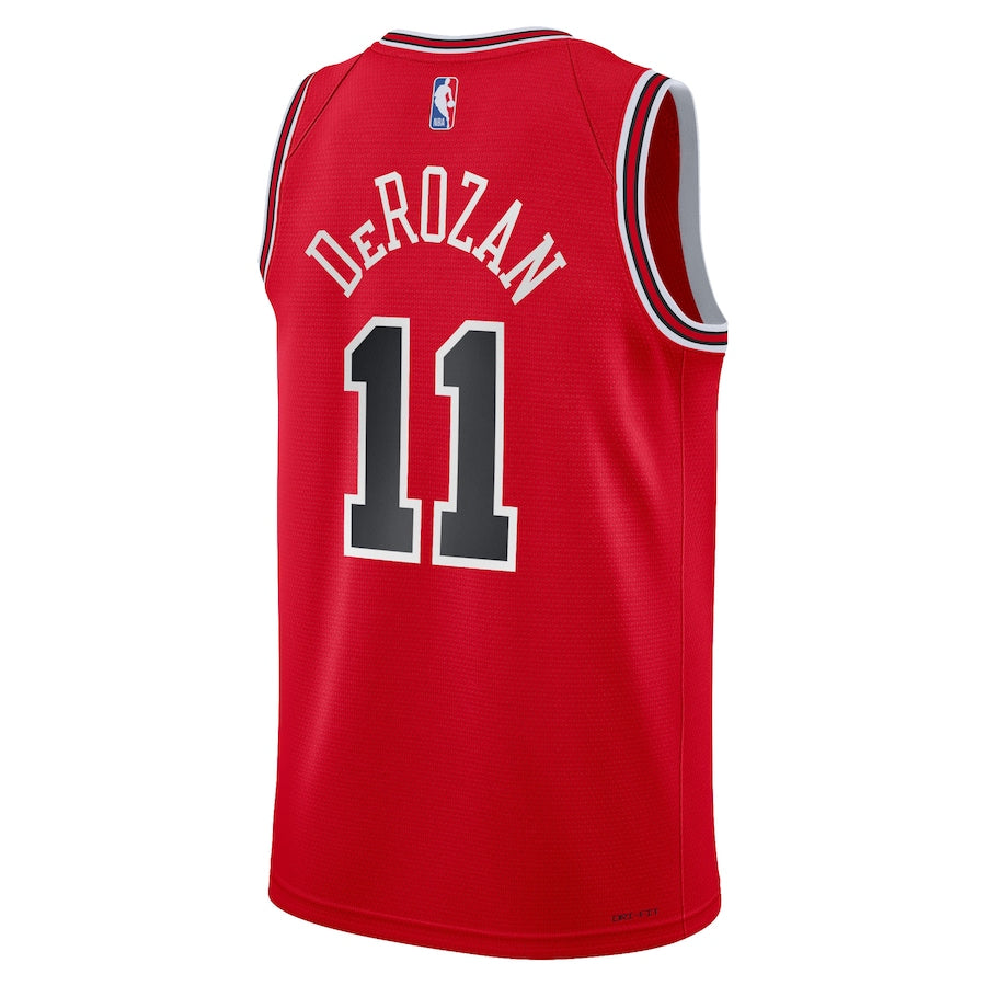 DeMar DeRozan Chicago Bulls Nike Youth 2021/22 Swingman Jersey - Icon Edition - Red - Image 3
