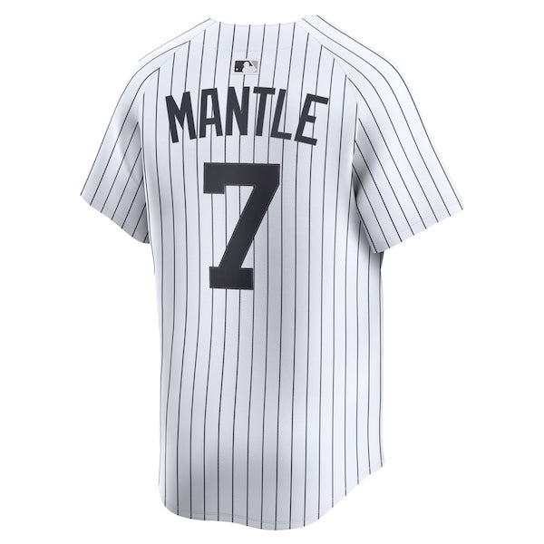 Mickey Mantle New York Yankees Nike Home Limited Player Jersey - White - Image 3