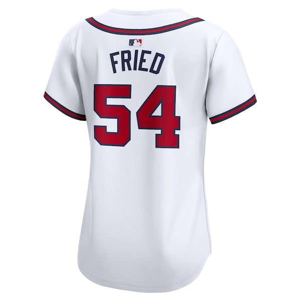 Max Fried Atlanta Braves Nike Women's Home Limited Player Jersey - White - Image 3