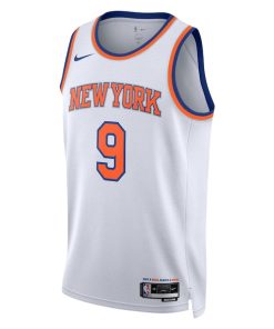 Alternative view of RJ Barrett New York Knicks Nike Unisex Swingman Jersey - Association Edition - White
