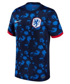 Alternative view of Netherlands Women's National Team Nike 2023 Away Stadium Replica Jersey - Blue