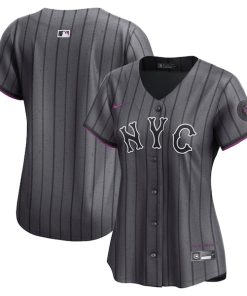 New York Mets Nike Women's City Connect Limited Jersey - Gray