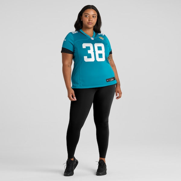 Velus Jones Jr. Jacksonville Jaguars Nike Women's Game Jersey - Teal - Image 6