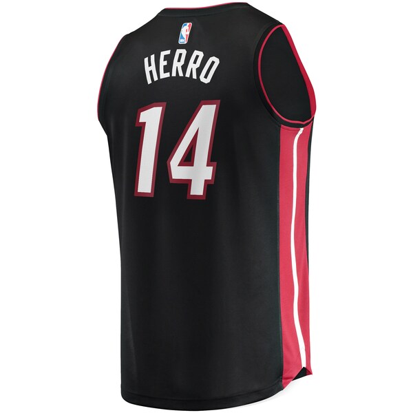 Tyler Herro Miami Heat Fast Break Replica Jersey - Icon Edition - Black - Image 3
