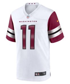 Alternative view of Carson Wentz Washington Commanders Nike Game Jersey - White