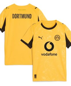 Borussia Dortmund Puma Youth 2025/26 Cup Replica Jersey - Yellow