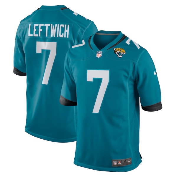 Byron Leftwich Jacksonville Jaguars Nike Retired Player Game Jersey - Teal/White - Image 2