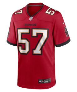 Alternative view of John Bullock Tampa Bay Buccaneers Nike Team Game Jersey -  Red