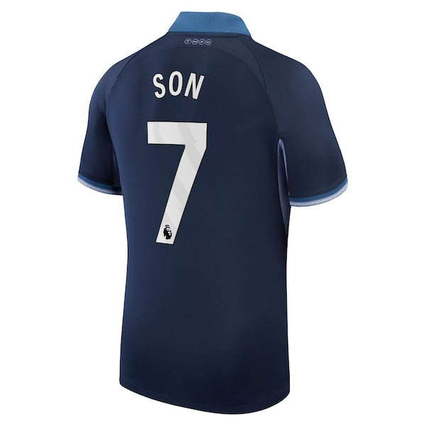 Son Heung-Min Tottenham Hotspur Nike 2023/24 Away Stadium Replica Player Jersey - Navy - Image 3