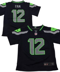 Alternative view of 12th Fan Seattle Seahawks Nike Toddler Game Jersey - Navy
