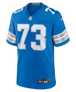 Alternative view of Christian Mahogany Detroit Lions Nike Team Game Jersey -  Blue